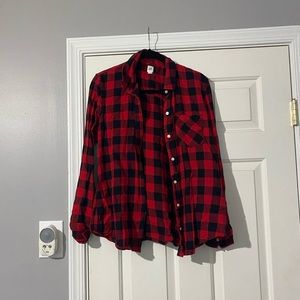 Gap Red and Black Flannel